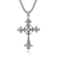 Chargez l'image dans la visionneuse de la galerie, Gothic Stylel Vintage Stainless Stee Cross Pendant