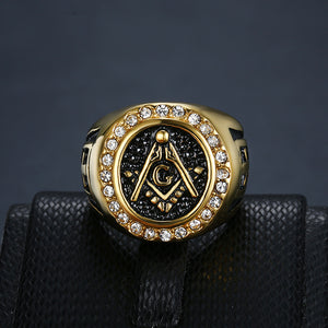 Gold Color Masonic Ring
