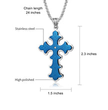 Load image into Gallery viewer, Men's Gothic Style Large Cross Necklace