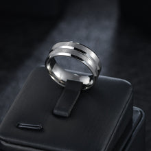 Load image into Gallery viewer, 8MM Mens Stainless Steel Finger Ring