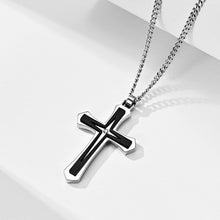 Load image into Gallery viewer, Stainless Steel Two-Color Cross Pendant