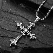 Chargez l'image dans la visionneuse de la galerie, Gothic Stylel Vintage Stainless Stee Cross Pendant