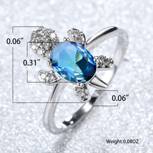 Laden Sie das Bild in den Galerie-Viewer. Cute Tortoise Crystal Zircon Ring For Women And Girls