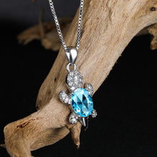 Laden Sie das Bild in den Galerie-Viewer. Cute Tortoise Crystal Zircon Necklace For Women And Girls