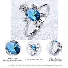 Laden Sie das Bild in den Galerie-Viewer. Cute Tortoise Crystal Zircon Ring For Women And Girls