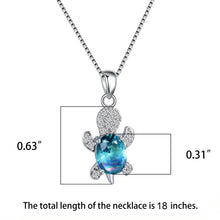 Laden Sie das Bild in den Galerie-Viewer. Cute Tortoise Crystal Zircon Necklace For Women And Girls