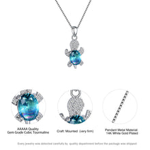 Laden Sie das Bild in den Galerie-Viewer. Cute Tortoise Crystal Zircon Necklace For Women And Girls