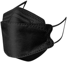 Cargar imagen en el visor de la galería, 10-50Pcs KF94 Comfortable Fish Type Mask(White&amp;Black)