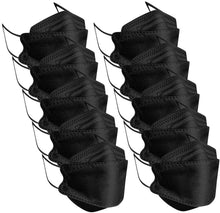 Cargar imagen en el visor de la galería, 10-50Pcs KF94 Comfortable Fish Type Mask(White&amp;Black)