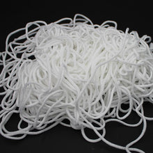 Lataa kuva Galleria-katseluun, 2.5mm Round Braided Elastic Cord/White Elastic Band - 50 Yard