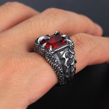 Chargez l'image dans la visionneuse de la galerie, Men's Vintage Crystal Dragon Claw Ring