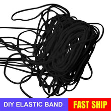 Lataa kuva Galleria-katseluun, 2.5mm Round Braided Elastic Cord/White Elastic Band - 50 Yard