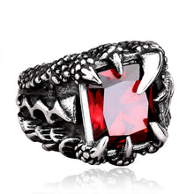 Chargez l'image dans la visionneuse de la galerie, Men's Vintage Crystal Dragon Claw Ring