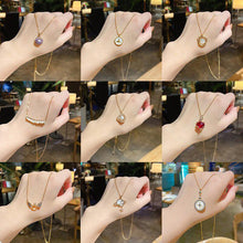 Laden Sie das Bild in den Galerie-Viewer. 2021 Titanium Steel Gold Chain Necklace For Women Fashion Collar Jewelry
