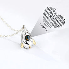Load image into Gallery viewer, 2 PCS Spaceman Couple Necklace 100 Languages "I Love You "