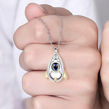 Load image into Gallery viewer, 2 PCS Spaceman Couple Necklace 100 Languages "I Love You "