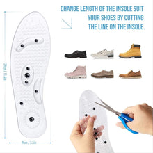 Laden Sie das Bild in den Galerie-Viewer. Cuttable Acupressure Magnetic Massage Insoles For Adult
