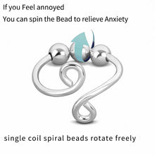 Laden Sie das Bild in den Galerie-Viewer. 3PCS New Adjustable Free Rotating Bead Anti-stress Anxiety Fidget Rings