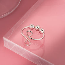 Laden Sie das Bild in den Galerie-Viewer. 3PCS New Adjustable Free Rotating Bead Anti-stress Anxiety Fidget Rings