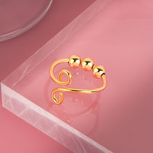Laden Sie das Bild in den Galerie-Viewer. 3PCS New Adjustable Free Rotating Bead Anti-stress Anxiety Fidget Rings