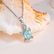 Laden Sie das Bild in den Galerie-Viewer. Cute Tortoise Crystal Zircon Necklace For Women And Girls