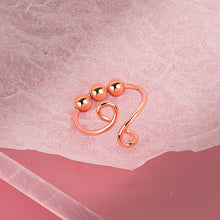 Laden Sie das Bild in den Galerie-Viewer. 3PCS New Adjustable Free Rotating Bead Anti-stress Anxiety Fidget Rings