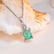 Laden Sie das Bild in den Galerie-Viewer. Cute Tortoise Crystal Zircon Necklace For Women And Girls
