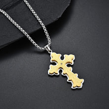 Load image into Gallery viewer, Men's Gothic Style Large Cross Necklace