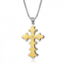 Load image into Gallery viewer, Men's Gothic Style Large Cross Necklace