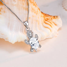 Laden Sie das Bild in den Galerie-Viewer. Cute Tortoise Crystal Zircon Necklace For Women And Girls