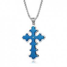 Load image into Gallery viewer, Men's Gothic Style Large Cross Necklace