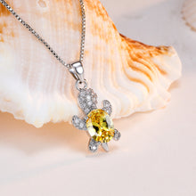 Laden Sie das Bild in den Galerie-Viewer. Cute Tortoise Crystal Zircon Necklace For Women And Girls
