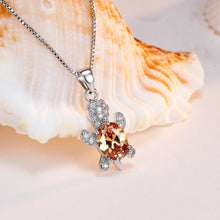 Laden Sie das Bild in den Galerie-Viewer. Cute Tortoise Crystal Zircon Necklace For Women And Girls