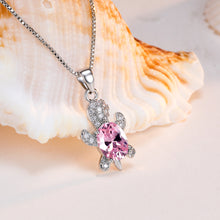 Laden Sie das Bild in den Galerie-Viewer. Cute Tortoise Crystal Zircon Necklace For Women And Girls