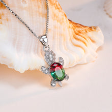 Laden Sie das Bild in den Galerie-Viewer. Cute Tortoise Crystal Zircon Necklace For Women And Girls