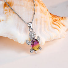 Laden Sie das Bild in den Galerie-Viewer. Cute Tortoise Crystal Zircon Necklace For Women And Girls