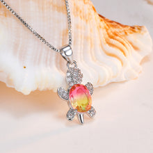 Laden Sie das Bild in den Galerie-Viewer. Cute Tortoise Crystal Zircon Necklace For Women And Girls