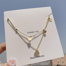 Laden Sie das Bild in den Galerie-Viewer. 2021 Titanium Steel Gold Chain Necklace For Women Fashion Collar Jewelry
