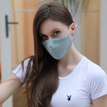 Chargez l'image dans la visionneuse de la galerie, <transcy>Masque facial de couverture pailleté extérieur brillant lavable et réutilisable à la mode</transcy>