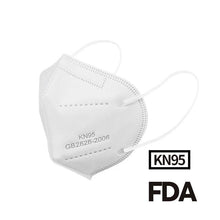 Cargar imagen en el visor de la galería, KN95 Masks, (FDA Registered) Face Mask for at least 95% filtration efficiency against non-oil-based particles and aerosols
