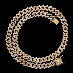 9MM Colorful Zircon Cuban Chain